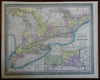 Upper Canada Lake Erie Lake Ontario Toronto Niagara Falls 1850 Cowperthwait map