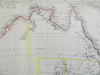 Australia continent 1857 Weller Weekly Dispatch large map Tooley Mapping #1316