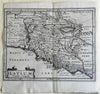 Italy Latium Roman Empire Rome 1661 Jansson miniature map