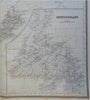Canadian Maritimes New Brunswick Newfoundland 1889-93 Bradley folio map