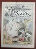Zimmerman American Politics 1880's Puck Judge Political Cartoons Lot x 9 prints