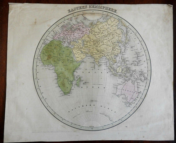 Eastern Hemisphere Africa Europe Asia Middle East Australia 1841 Boynton map