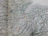 Scotland Orkney Shetland 1844 huge 2 sheet antique Black Hughes Hall map