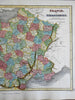 Revolutionary France French Departments Paris Marseilles Versailles 1820 map