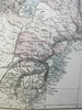 Brazil Bolivia Peru Ecuador 1875 Lowry large detailed scarce map