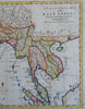 East Indies Mogul India Bengal Siam SE Asia 1788 Bowen hand color engraved map
