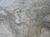 Persia Iran Caucasus Armenia Afghanistan Turkestan 1869 Berghaus detailed map