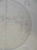 Northern Night Sky Constellations Milky Way 1885 Flemming detailed map