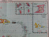 Caribbean South America Christian Missions large detailed 1950s old map