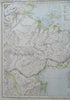 Eastern Russia Siberia Kamchatka 1883 Letts scarce map