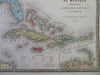 United States 1862 fascinating rare Territorial 2 sheet near wall map w/ Colona
