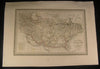 Kingdom of Persia Sea of Oman Azerbaijan 1825 antique large nice hand color map