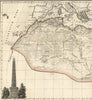 Africa Arabia Afrique Egypt Mts. of Moon c1810 scarce antique Lapie map vignette