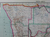 South Africa Botswana Christian missionaries Vaticana c.1953 large old map