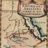 East Africa Coast of Adel Red Sea Nubia Arabia 1683 old Mallet map hand color
