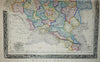 Russia in Europe Kingdom of Poland 1846 old rare Betts map folio Livonia Vilna