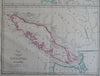 British Columbia Vancouver Island Western Canada Caledonia c. 1856-72 Weller map