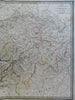Switzerland Zurich Geneva Bern Swiss Alps Lake Geneva 1830 Lapie large folio map