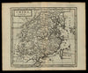 China Korea as an island c. 1715 Herman Moll engraved map