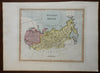 Russian Empire Siberia Kamchatka Poland Ukraine Crimea 1823 scarce Ellis map