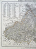 Moravia Silesia Austria-Hungary Hapsburg Lands 1874 Flemming detailed large map