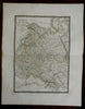Russian Empire Finland Poland Crimea 1821 Brue large detailed map hand color