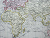 World Map Mercator's Projection Sea Lanes Shipping Routes 1882 Blackie map