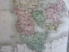 Denmark by itself 1831 by Teesdale Dower lovely antique map