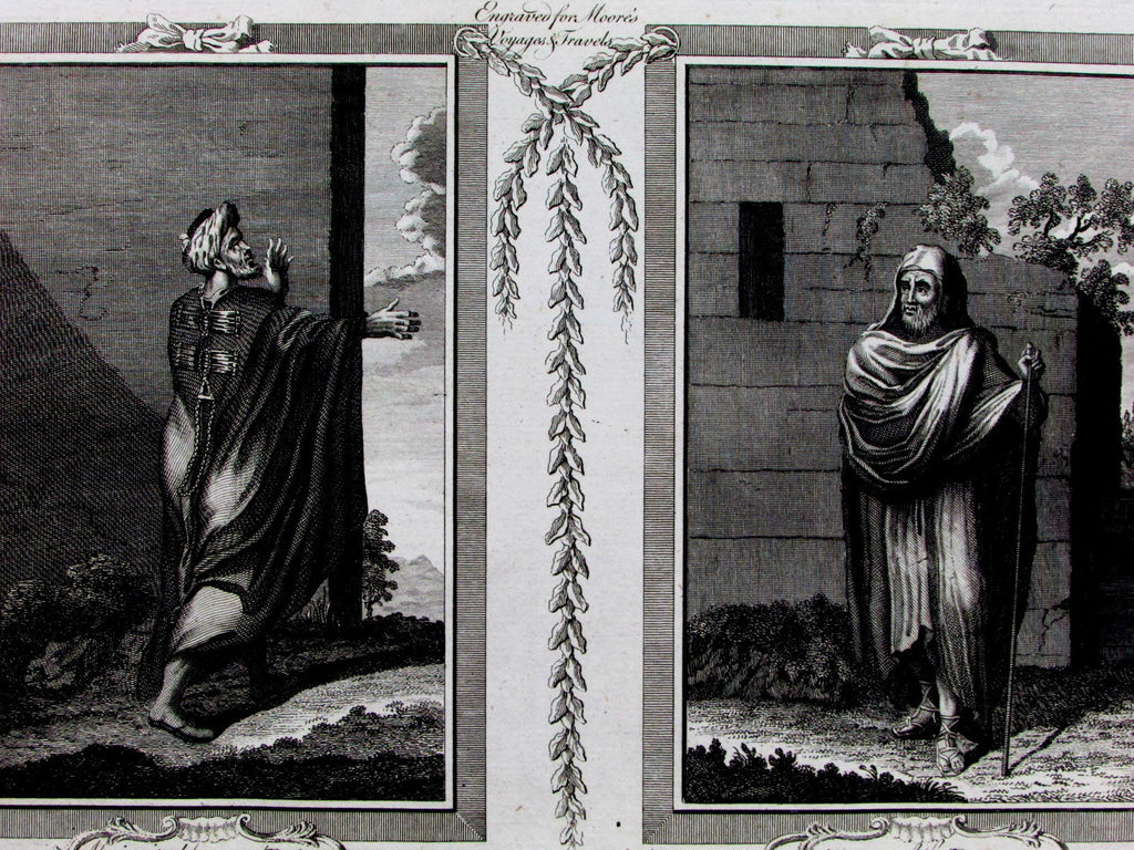 Man of Barbary Arab of the Deserts Morocco Algeria North Africa c.1770 old print