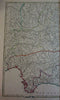 Spain Grenada Castille Andalusia 1751 Vaugondy decorative antique map