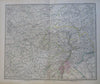 Eastern Europe Scandinavia Russia Poland Ukraine 1889 Petermann HUGE 6 sheet map