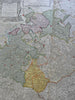 Electorate of Saxony Holy Roman Empire Circle Germany 1740 Homann decorative map