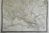 Russian Empire Finland Poland Crimea 1821 Brue large detailed map hand color