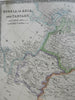 Russian Empire in Asia Qing Empire Japan Korea Tibet Mongolia 1842 Teesdale map