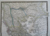 Kingdom of Greece Albania Macedonia 1837 Brue large detailed map hand color