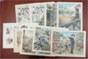 Zimmerman American Politics 1880's Puck Judge Political Cartoons Lot x 9 prints