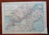 Ontario & Quebec Canada Toronto Great Lakes Toronto Montreal 1873 Williams map