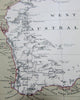Australia early exploration routes 1875 Flemming scarce folio antique German map