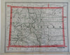 Texas 1884 George Cram large detailed state map