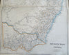 Eastern Australia New South Wales Victoria Melbourne Sydney 1860 Bartholomew map