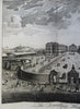 Foundling Hospital London England Carriages c. 1750 engraved architectural view