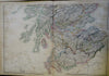 Kingdom of Scotland Edinburgh Glasgow Aberdeen 1860 Blackie two sheet map
