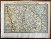 Lorraine France Lotharingia Nancy 1638 Mercator miniature map