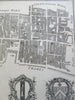 London Queenhithe & Vintry Wards Church Parishes 1755 Cole engraved print