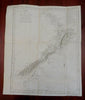 New Zealand 1774 by Capt. Cook & Hawkesworth 1st French edition important map