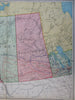 Western Canada British Columbia Alberta Saskatchewan 1907 McNally large map