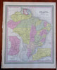South America Lot x 5 large nice Maps 1850 Cowperthwait Brazil Venezuela Peru