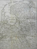 Seven United Provinces Netherlands Holland Brabany Gelders 1795 Montrose map