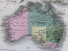 Australasia Australia New Zealand erroneous Lake Torrens hook 1853 Hughes map