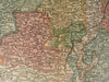 Low Countries Luxemburg Netherland Belgium 1720 Homann antique folio color map
